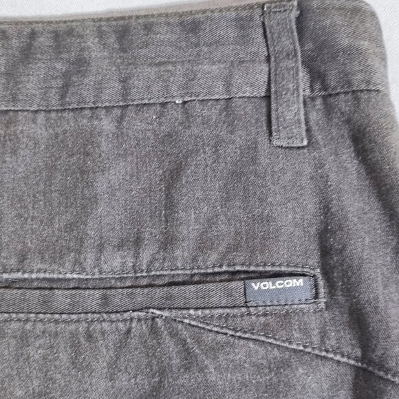 Volcom pants men's size 36X32 grey colour Vmonty straight lag Style# 11133S1 - Picture 5 of 14
